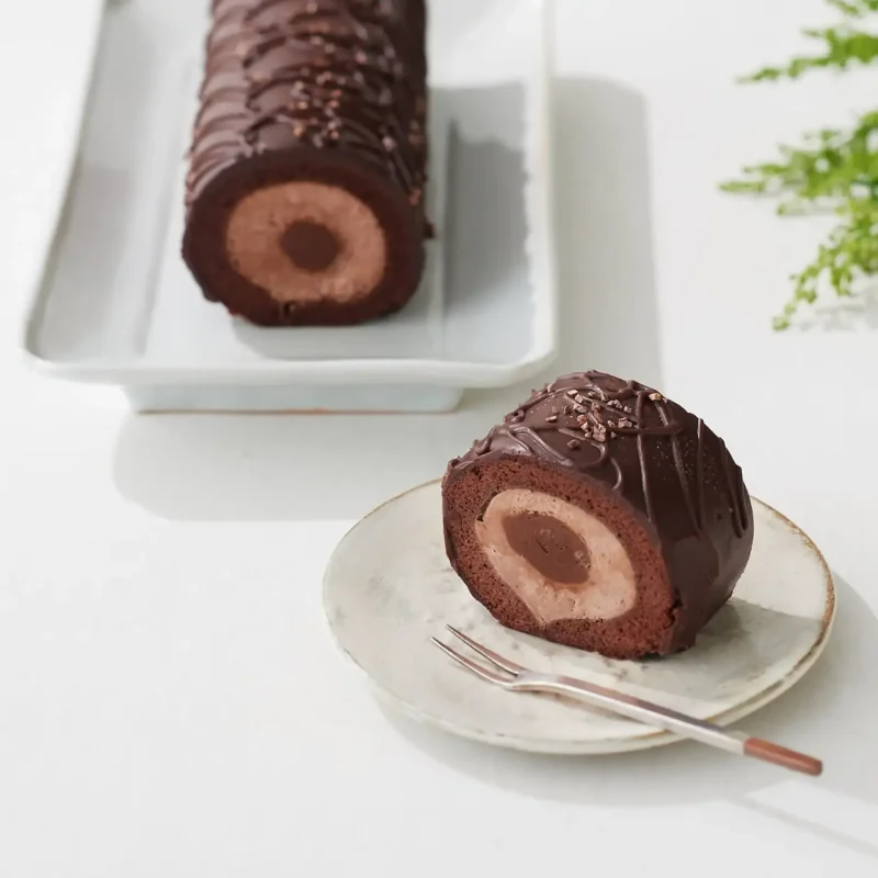グルテンフリー チョコレート・ヴィーガンロールケーキ